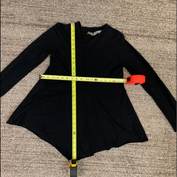 Cynthia Ashby asymmetrical swing asymetrical neck tunic top cotton, M - Picture 9 of 10